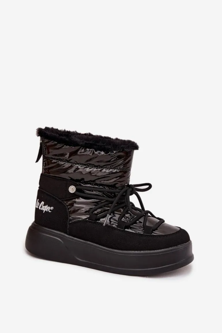 Śniegowce Damskie Na Platformie Lee Cooper LCJ-25-03-3814 Czarne