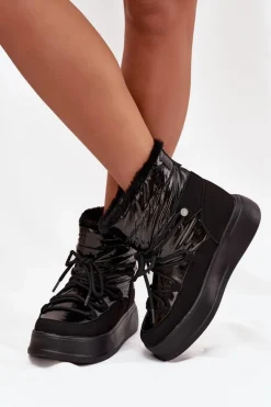 Śniegowce Damskie Na Platformie Lee Cooper LCJ-25-03-3814 Czarne