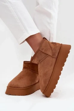 Śniegowce Damskie Na Platformie Camel Celyra