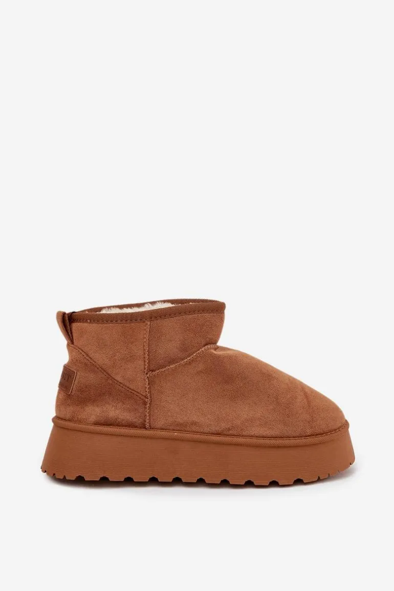 Śniegowce Damskie Na Platformie Camel Celyra