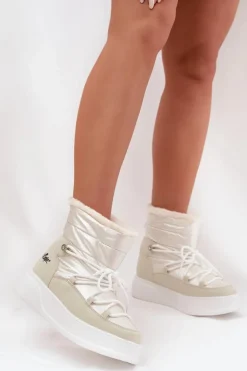 Śniegowce Damskie Na Platformie Lee Cooper LCJ-25-03-3815 Białe