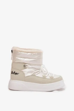 Śniegowce Damskie Na Platformie Lee Cooper LCJ-25-03-3815 Białe