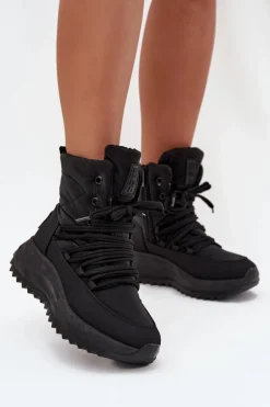 Śniegowce Damskie Na Zamek Big Star SS274059 Czarne