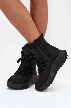 Śniegowce Damskie Na Zamek Big Star SS274059 Czarne