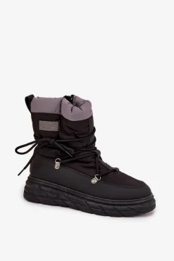 Śniegowce Damskie Na Zamek Lee Cooper LCJ-25-44-3930 Czarne