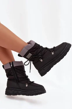 Śniegowce Damskie Na Zamek Lee Cooper LCJ-25-44-3930 Czarne