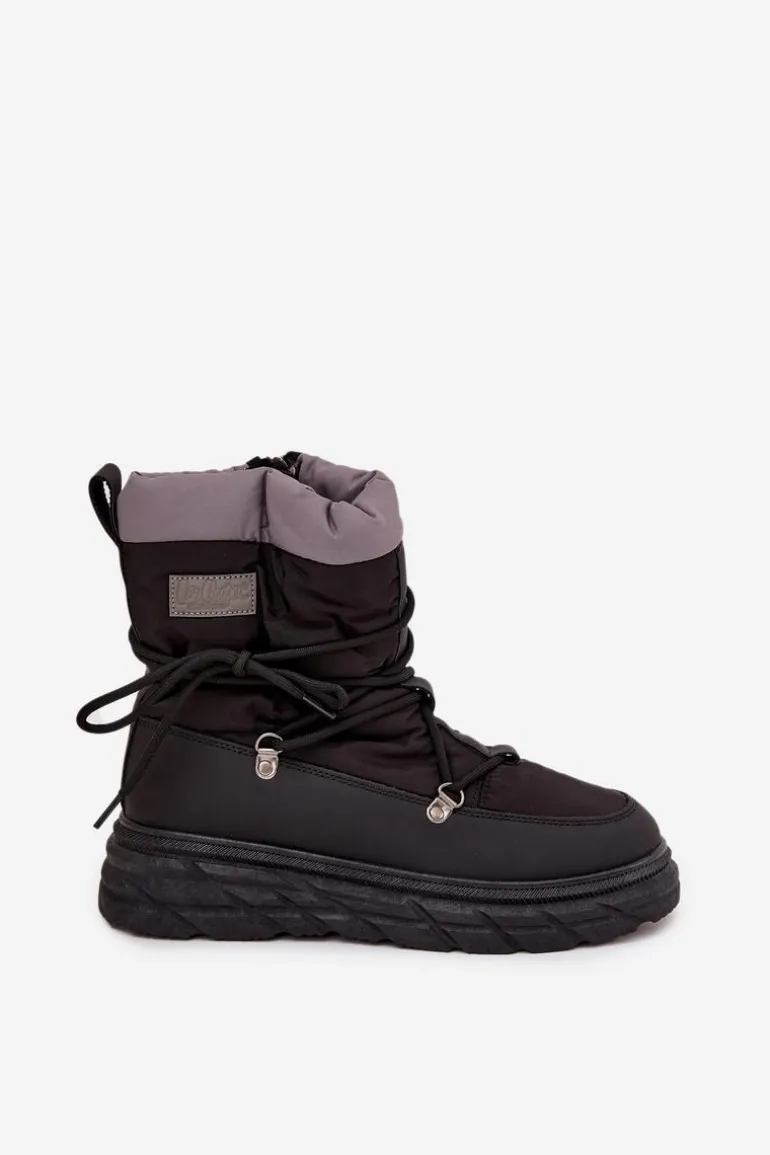 Śniegowce Damskie Na Zamek Lee Cooper LCJ-25-44-3930 Czarne
