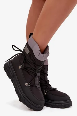 Śniegowce Damskie Na Zamek Lee Cooper LCJ-25-44-3930 Czarne