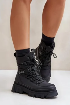 Śniegowce Damskie Na Zamek Lee Cooper LCJ-24-47-3144 Czarne