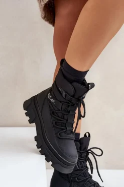 Śniegowce Damskie Na Zamek Lee Cooper LCJ-24-47-3144 Czarne