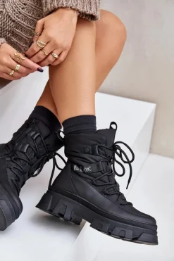 Śniegowce Damskie Na Zamek Lee Cooper LCJ-24-47-3144 Czarne