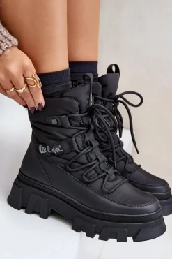 Śniegowce Damskie Na Zamek Lee Cooper LCJ-24-47-3144 Czarne