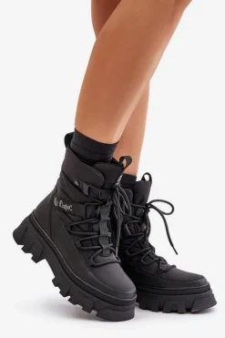 Śniegowce Damskie Na Zamek Lee Cooper LCJ-24-47-3144 Czarne