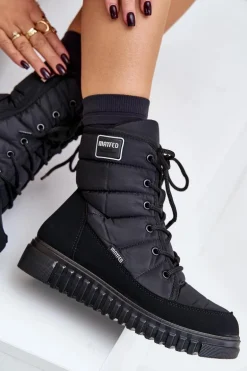 Śniegowce Damskie Progress PROGJ-24-157 Czarne