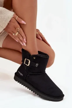 Śniegowce Damskie Z Klamrą Wrangler 20253091.25Y Czarne