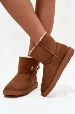 Śniegowce Damskie Z Klamrą Wrangler 20253091.37B Camel