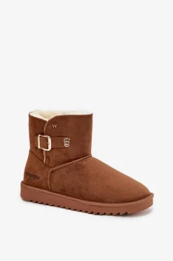 Śniegowce Damskie Z Klamrą Wrangler 20253091.37B Camel