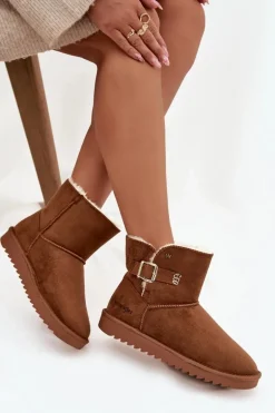 Śniegowce Damskie Z Klamrą Wrangler 20253091.37B Camel