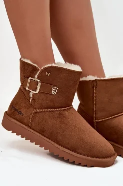 Śniegowce Damskie Z Klamrą Wrangler 20253091.37B Camel