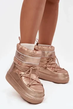 Śniegowce Damskie Z Wiązaniem O'NEILL LISA WOMEN HIGH 90253012.99U Złote