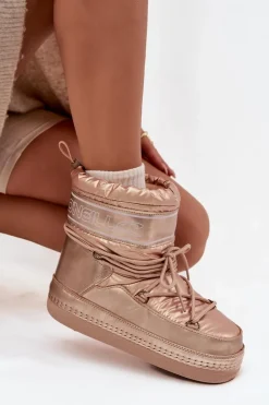 Śniegowce Damskie Z Wiązaniem O'NEILL LISA WOMEN HIGH 90253012.99U Złote