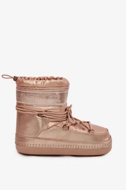 Śniegowce Damskie Z Wiązaniem O'NEILL LISA WOMEN HIGH 90253012.99U Złote