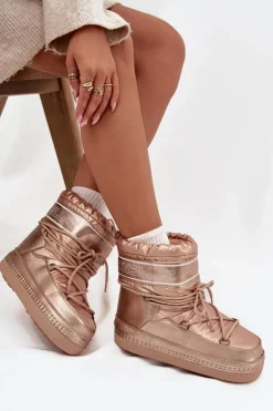 Śniegowce Damskie Z Wiązaniem O'NEILL LISA WOMEN HIGH 90253012.99U Złote