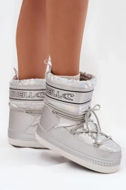 Śniegowce Damskie Z Wiązaniem O'NEILL LISA WOMEN HIGH 90253012.99S Srebrne