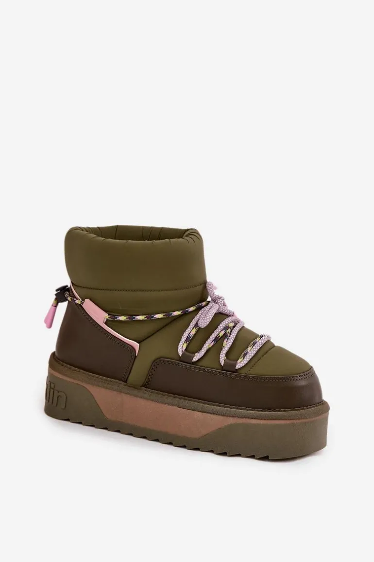 Śniegowce Na Platformie D.Franklin DFSH371015 Khaki