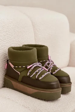 Śniegowce Na Platformie D.Franklin DFSH371015 Khaki