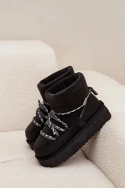 Śniegowce Na Platformie D.Franklin DFSH371015 Czarne