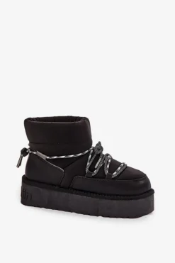 Śniegowce Na Platformie D.Franklin DFSH371015 Czarne