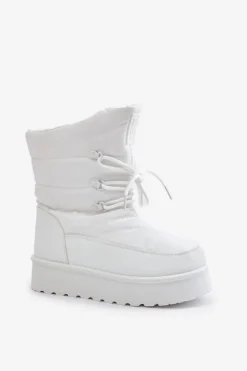 Śniegowce Na Platformie Na Zamek Big Star OO274886 Białe