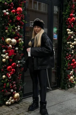 Śniegowce Na Platformie Wegańskie D.Franklin DFSH370004 Czarne