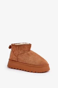 Śniegowce Na Platformie Z Eko Zamszu Camel Vlivana