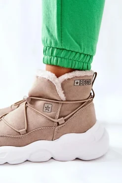 Śniegowce Ocieplane Big Star II274263 Beżowe