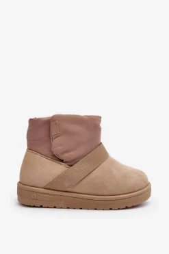 Śniegowce Ocieplane Na Platformie Beżowe Big Star MM274152