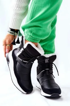 Śniegowce Wiązane Big Star II274279 Czarne