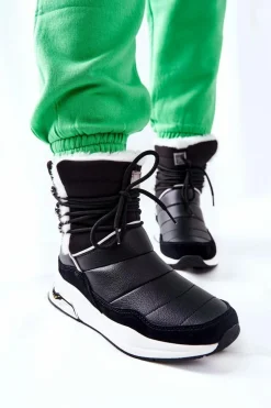 Śniegowce Wiązane Big Star II274279 Czarne