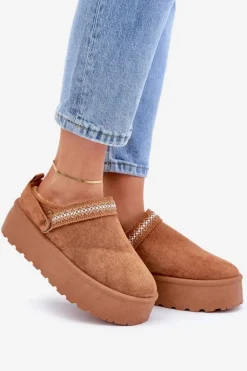 Śniegowce Z Ozdobnym Haftem Camel Selithria