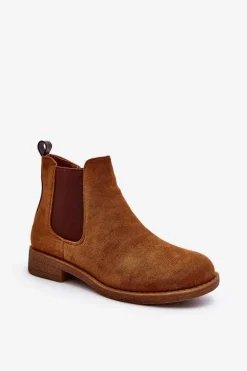 Niskie Botki Sztyblety Damskie Camel Sawarra