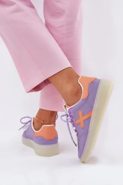 Niskie Buty Sportowe Damskie Fioletowe Zelevelis