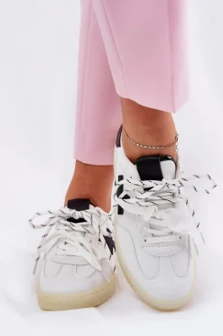 Niskie Buty Sportowe Damskie Białe Zelevelis