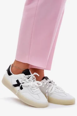 Niskie Buty Sportowe Damskie Białe Zelevelis