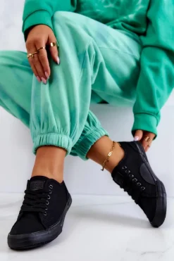 Niskie Damskie Tenisówki Big Star JJ274066 Czarne