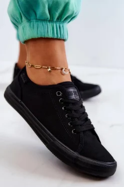 Niskie Damskie Tenisówki Big Star JJ274066 Czarne