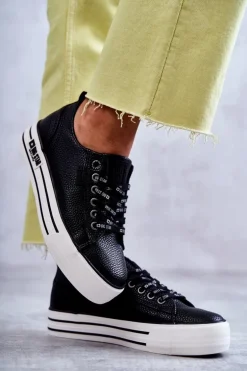 Niskie Damskie Trampki Big Star KK274015 Czarne