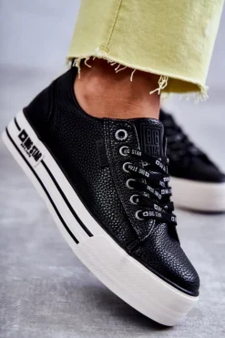 Niskie Damskie Trampki Big Star KK274015 Czarne