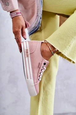 Niskie Damskie Trampki Big Star KK274016 Różowe