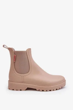 Niskie Kalosze Damskie Beżowe Birella